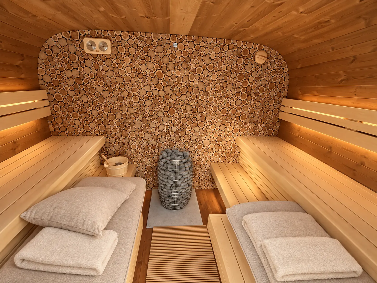 Privé sauna van het vakantiehuis
